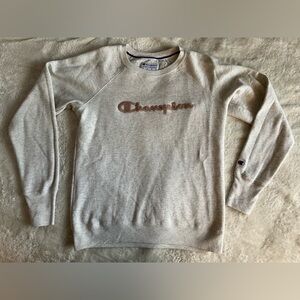 Champion Light Gray Crewneck Sweater